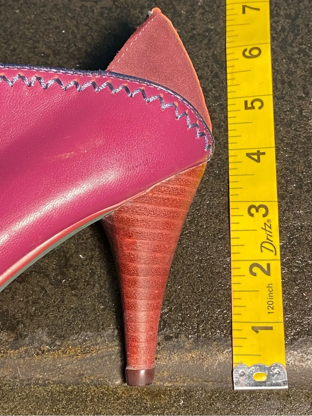 Irregular Choice Poetic License ankle bootie shoes,pink/purple leather,EUC, US 7